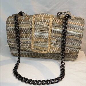 Belier.Belier Hand Woven Leather Chain Strap Bag